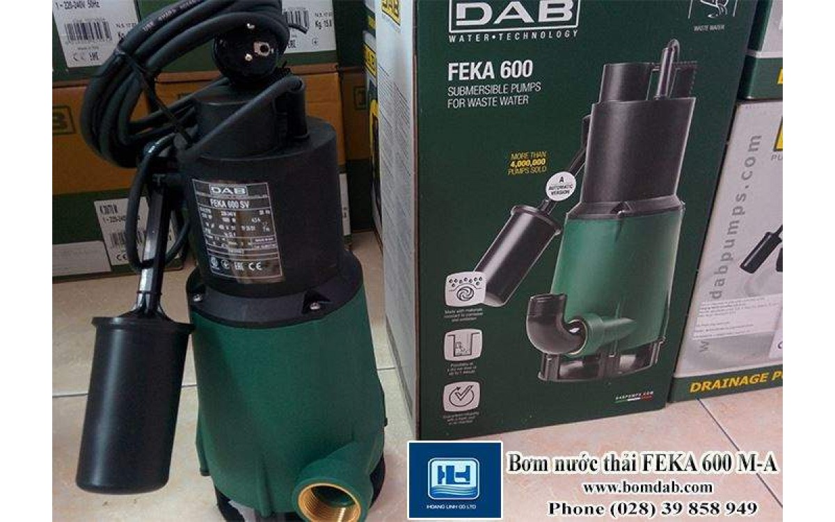 Bơm FEKA 600 MA - dòng bơm chìm lâu đời của DAB