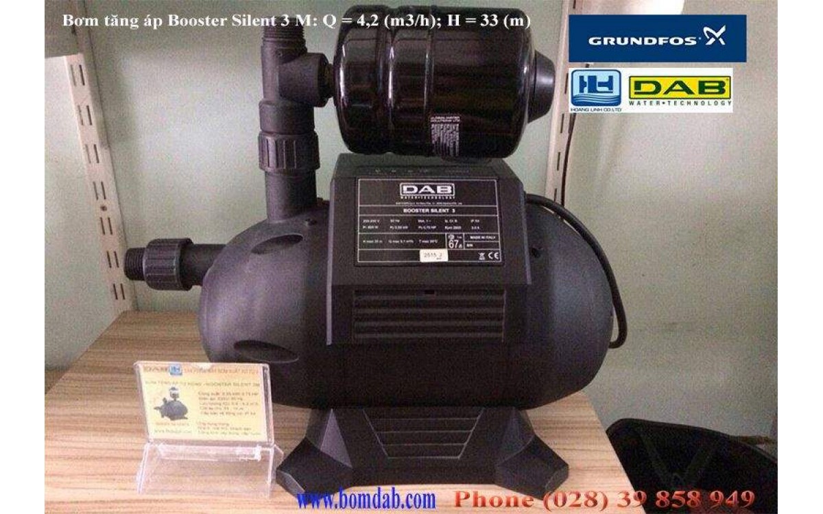 Máy bơm tăng áp điện tử Booster cảm biến áp lực êm nhất thế giới