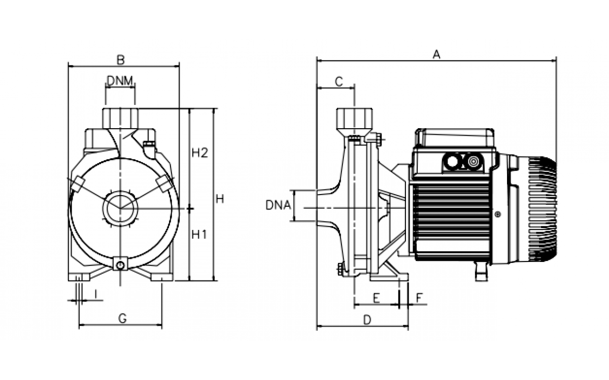 MÁY BƠM LY TÂM DAB K 30/70 M CÔNG SUẤT 1 NGỰA CẤP NƯỚC SẠCH CHO HỘ GIA ĐÌNH