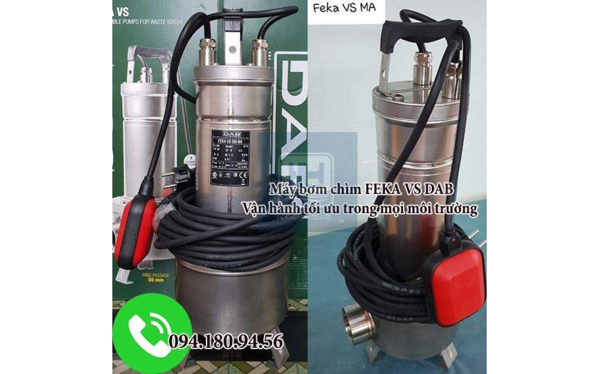 Bơm chìm FEKA VS - dòng bơm lưu lượng lớn với sức chống ăn mòn cao