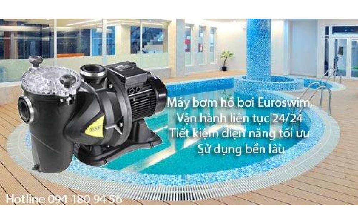 Máy bơm bể bơi Euroswim DAB lọc siêu nhanh, vận hành liên tục, không tiếng ồn