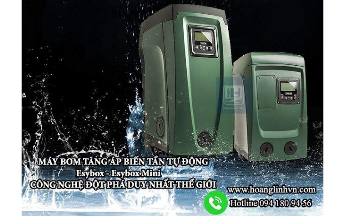 Tăng áp, điều chỉnh lưu lượng cột áp dễ dàng với máy bơm tăng áp biến tần Esybox DAB