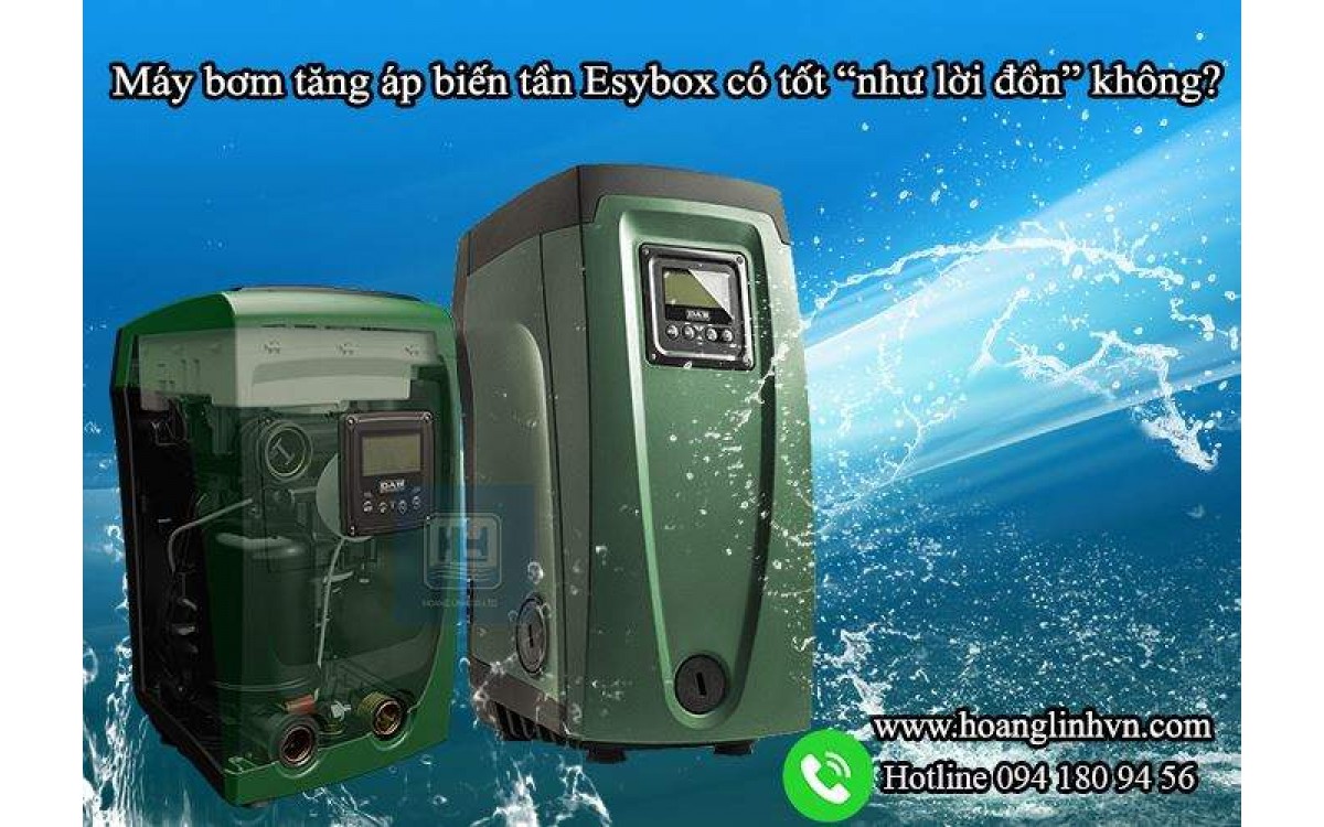Máy bơm tăng áp biến tần Esybox có tốt như lời đồn không?