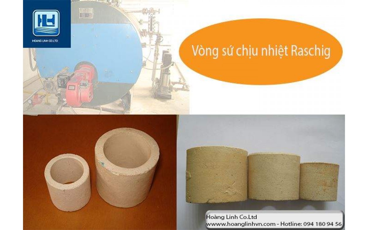 Vật liệu đệm xử lý khí thải, nước thải với vòng sứ Raschig