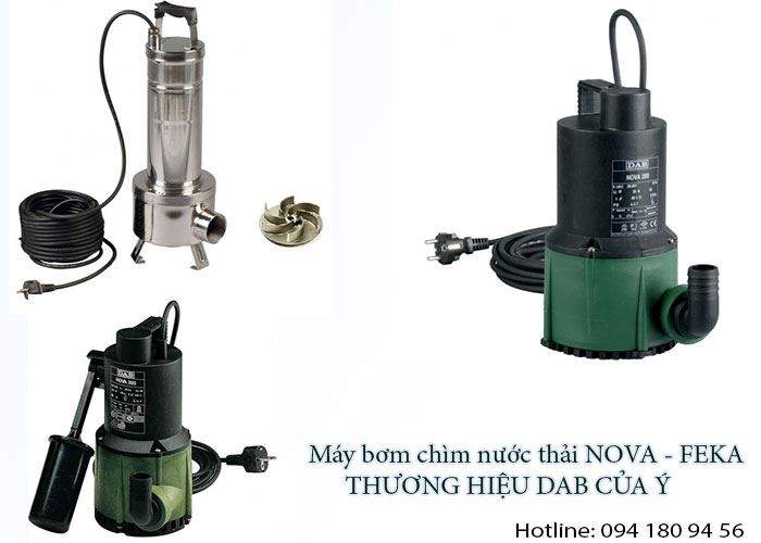 Máy bơm chìm Feka hút CHUẨN SẠCH nước thải, thoát nước mưa nhập khẩu Ý